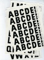 Abziehbilder Buchstaben, schwarz