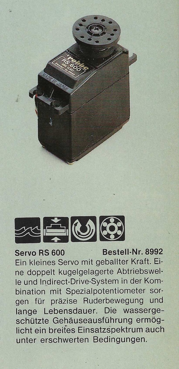 !Servo RS 600  Rarität 80-iger