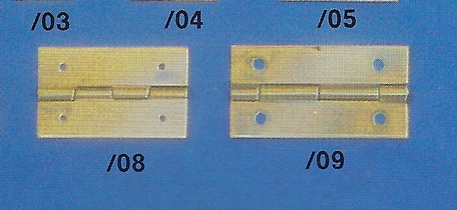 SCHARNIER  9x20mm vermessingt