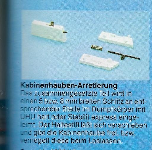 Kabinenhaubenarretierung