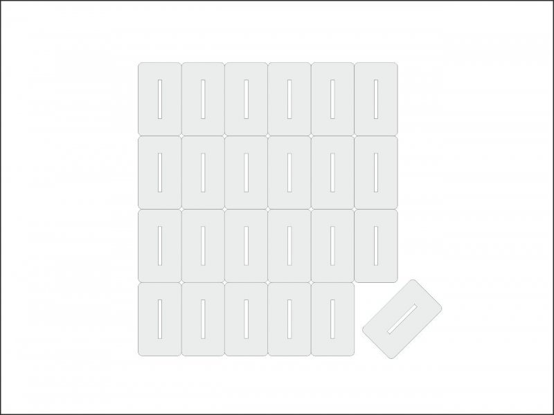 Patent Scharnier 17 x 10mm  24-Stück