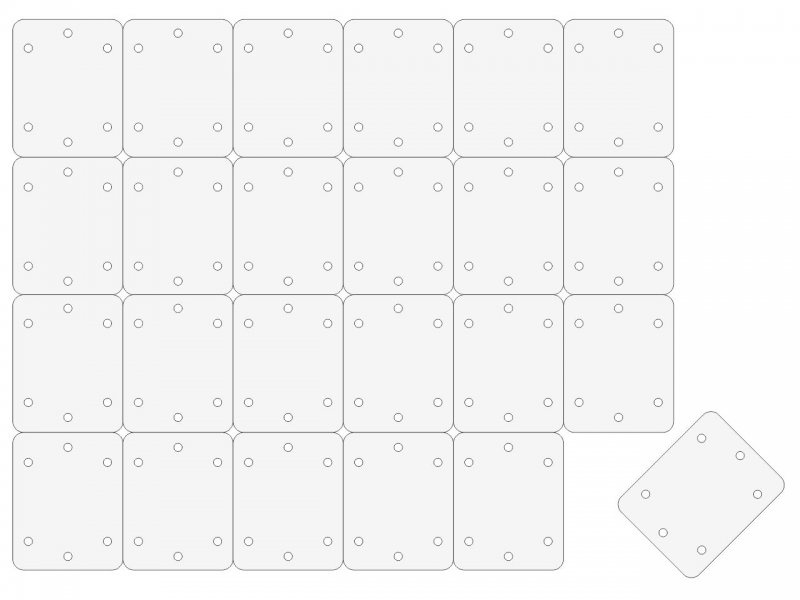 Patent Scharnier 25 x 20 24-Stück