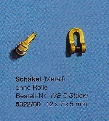 Schäkel o.Rolle Messing