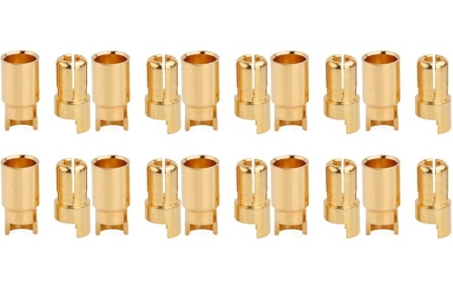 Goldkontakte Ø 6,0 mm - 1 Paar