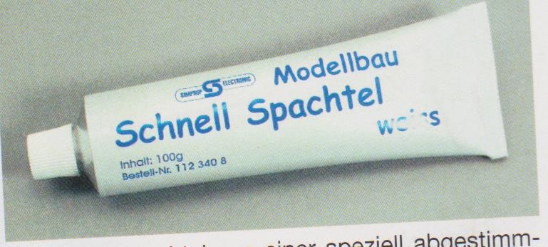 Schnellspachtel - weiß 100g