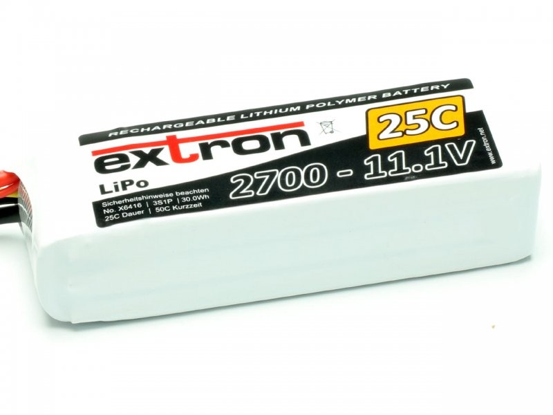 LiPo Akku EXTRON X2 2700-11,1V (25C | 50C)