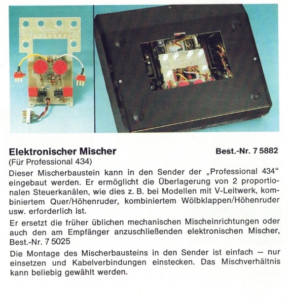 Elektronischer Mischerbaustein MPX