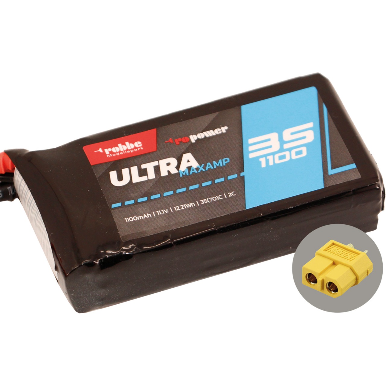 ULTRA MAXAMP 1100MAH 11,1 VOLT 3S LiPo