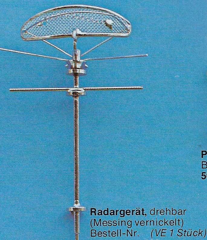 Radar vernickelt, drehbar