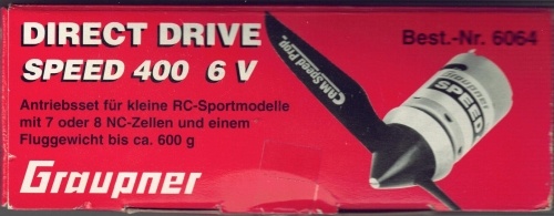 DIRECT DRIVE SPEED 400 6V