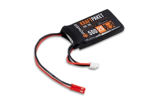 KRAFTPAKET 500 2S LIPO 7,4 V 35/70C - BEC