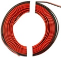 PVC-Litze 2x0,14mm² ,5-m, rt/sw