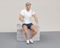 Figur Carlo 1:10 Sportboot-Fahrer 3D Resin