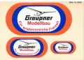 Aufkleber GRAUPNER-MODELLBAU