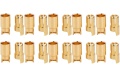 Goldkontakte Ø 6,0 mm - 1 Paar