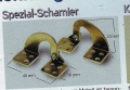 Metall-Scharnier außermittig  2-Stück