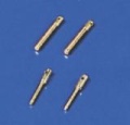 Augenschrauben M3, Messing vernickelt
