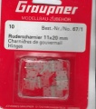 Ruderscharnier 11x20mm   10-Stück